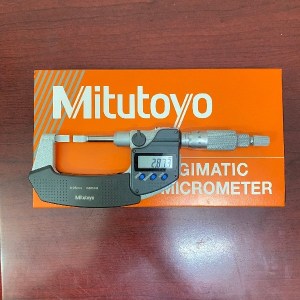 Thước micrometer mỏ dẹt điện tử 0-25mm Mitutoyo 422-230-30