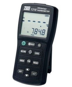 Máy đo nhiệt độ 2 kênh RTD TES-1318